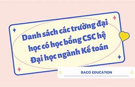 Danh Sách Các Trường Có Học Bổng Csc Hệ Đại Học Mỹ